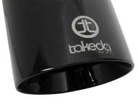 aFe - aFe 49T25454-B09 aFe Takeda 409 SS Clamp-On Exhaust Tip 2.5in. Inlet / 4.5in. Outlet / 9in. L - Black - Image 2