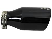 aFe - aFe 49T25454-B09 aFe Takeda 409 SS Clamp-On Exhaust Tip 2.5in. Inlet / 4.5in. Outlet / 9in. L - Black - Image 3
