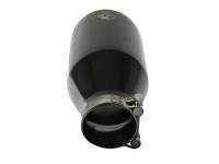 aFe - aFe 49T25454-B091 aFe MACH Force-Xp 409 SS Clamp-On Exhaust Tip 2.5in. Inlet / 4.5in. Outlet / 9in. L - Black - Image 3