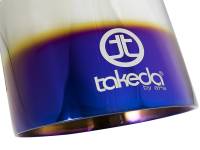 aFe - aFe 49T25454-L07 aFe Takeda 304 Stainless Steel Clamp-On Exhaust Tip 2.5in. Inlet / 4.5in. Outlet - Blue Flame - Image 3