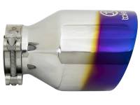 aFe - aFe 49T25454-L07 aFe Takeda 304 Stainless Steel Clamp-On Exhaust Tip 2.5in. Inlet / 4.5in. Outlet - Blue Flame - Image 5