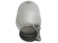 aFe - aFe 49T25454-P09 aFe Takeda 304 Stainless Steel Clamp-On Exhaust Tip 2.5in. Inlet / 4.5in. Outlet / 9in. L - Polished - Image 3