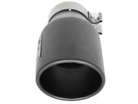 aFe - aFe 49T30451-B091 aFe MACH Force-Xp 3in 304 SS Metallic Black Exhaust Tip 3in In x 4-1/2in Out x 9in L Clamp-On Right - Image 2
