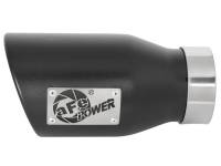 aFe - aFe 49T30452-B09 aFe MACH Force-Xp 409 SS Exhaust Tip Black (Left Side) 3in In x 4-1/2in Out x 9in L Clamp-On - Image 5