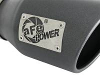 aFe - aFe 49T30452-B091 aFe MACH Force-Xp 3in 304 SS Metallic Black Exhaust Tip 3in In x 4-1/2in Out x 9in L Bolt-On Left - Image 4