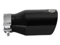 aFe - aFe 49T30454-B092 aFe MACH Force-Xp Univ 304 SS Double-Wall Clamp-On Exhaust Tip - Black - 3in Inlet - 4.5in Outlet - Image 4