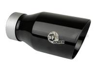 aFe - aFe 49T30454-B093 aFe MACH Force-Xp Universal Exhaust Tip 3 IN Inlet x 4-1/2 IN Outlet x 9 IN L- Black Tip - Image 1