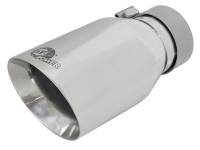 aFe - aFe 49T30454-P092 aFe MACH Force-Xp Univ 304 SS Double-Wall Clamp-On Exhaust Tip - Polished - 3in Inlet - 4.5in Outlet - Image 1