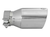 aFe - aFe 49T30454-P092 aFe MACH Force-Xp Univ 304 SS Double-Wall Clamp-On Exhaust Tip - Polished - 3in Inlet - 4.5in Outlet - Image 4