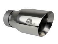 aFe - aFe 49T30454-P093 aFe MACH Force-Xp Univ 304 SS Double-Wall Clamp-On Exhaust Tip - Polished - 3in Inlet - 4.5in Outlet - Image 1
