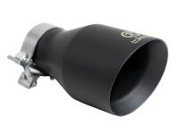 aFe - aFe 49T30504-B09 aFe Takeda Universal Exhaust Tip 3 IN Inlet x 5 IN Outlet x 9 IN L- Black - Image 1