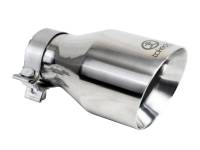 aFe - aFe 49T30504-P09 aFe Takeda Universal Exhaust Tip 3 IN Inlet x 5 IN Outlet x 9 IN L- Polished - Image 1