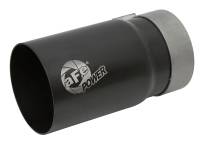 aFe - aFe 49T35404-B07 aFe MACH Force-Xp Universal Exhaust Tip 3-1/2 IN Inlet x 4 IN Outlet x 7 IN L Black Right Side Exit - Image 1