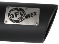 aFe - aFe 49T40501-B12 aFe Power Diesel Exhaust Tip Black- 4 in In x 5 out X 12 in Long Bolt On (Right) - Image 3
