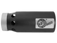 aFe - aFe 49T40501-B122 aFe SATURN 4S 4in SS Intercooled Exhaust Tip - Black 4in In x 5in Out x 12in L Bolt-On - Image 5