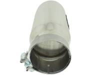 aFe - aFe 49T40501-P12 aFe MACH Force-Xp Universal Exhaust Tip 4 IN Inlet x 5 IN Outlet x 12 IN L- Polished Tip - Image 3