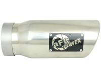 aFe - aFe 49T40501-P12 aFe MACH Force-Xp Universal Exhaust Tip 4 IN Inlet x 5 IN Outlet x 12 IN L- Polished Tip - Image 5