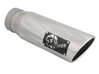 aFe - aFe 49T40501-P15 aFe Diesel Exhaust Tip Bolt On Polished 4in Inlet x 5in Outlet x 15in - Image 1