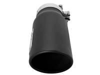 aFe - aFe 49T40506-B12 aFe MACH Force-Xp Universal Exhaust Tip 4 IN Inlet x 5 IN Outlet x 12 IN L- Black Tip - Image 2