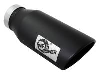 aFe - aFe 49T40601-B15 aFe Power MACH Force-Xp 4in In x 6in Out x 15in L Driver Side Clamp-On 4in 409 SS Exhaust Tip-Black - Image 1