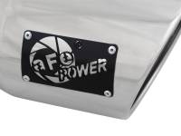 aFe - aFe 49T40601-P12 aFe MACH Force-XP 304 SS Right Side Single Wall Polished Exhaust Tip 4in Inlet x 6in Outlet x 12in L - Image 5