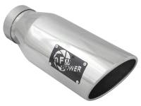 aFe - aFe 49T40601-P15 aFe Diesel Exhaust Tip Bolt On Polished 4in Inlet x 6in Outlet x 15in Long - Image 1