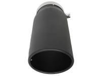 aFe - aFe 49T50601-B15 aFe Power MACH Force-Xp 5in In x 6in Out x 15in L Bolt-On 409 SS Exhaust Tip - Black - Image 3