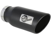 aFe - aFe 49T50701-B15 aFe MACH Force-XP 409 SS Right Side Single Wall Exhaust Tip 5in Inlet x 7in Outlet x 15in L - Image 1