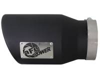 aFe - aFe 49T50702-B12 aFe MACHForce XP 5in 304 Stainless Steel Exhaust Tip 5 In x 7 Out x 12L in Bolt On Right - Black - Image 4