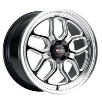 Weld - Weld S10776063400 Weld S107 17X6 Laguna 5X120.7 ET13 BS4.00 Gloss Black MIL Dia 78.1 - Image 1