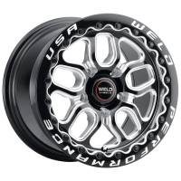 Weld - Weld S907B0063P50 Weld S907 15X10 Laguna Beadlock 5X120.7 ET50 BS7.50 Gloss Black MIL Dia 78.1 - Image 1