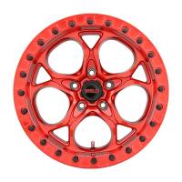 Weld - Weld W90670075450 Weld Off-Road W906 17X10 Ledge Beadlock 5X127 ET-25 BS4.50 Candy Red / Red Ring 71.5 - Image 3
