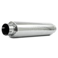 MBRP - MBRP Exhaust pM1004 MBRP Universal Quiet Tone Muffler 4in Inlet/Outlet 24in Body 6in Dia 30in Overall T304 - Image 1