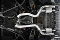 MBRP - MBRP Exhaust pS45023CF MBRP 18-22 BMW M2 Competition 3.0L T304 SS 3in Resonator-Back Exhaust Quad Rear w/ Carbon Fiber Tips - Image 4