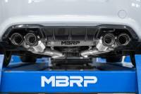 MBRP - MBRP Exhaust pS45023CF MBRP 18-22 BMW M2 Competition 3.0L T304 SS 3in Resonator-Back Exhaust Quad Rear w/ Carbon Fiber Tips - Image 5