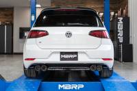 MBRP - MBRP Exhaust pS46033CF MBRP 15-19 VW Golf R MK7/MK7.5 3in T304 Cat Back Exhaust w/ Carbon Fiber Tips - Image 4