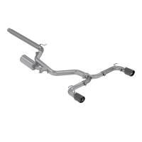 MBRP - MBRP Exhaust pS46063CF MBRP 15-17 VW 2.0L Turbo Golf GTI MK7 3in T304 Cat Back Exhaust w/ Dual Split Rear Exit - Image 1