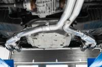 MBRP - MBRP Exhaust pS46073CF MBRP 18-21 Audi S5 Coupe/S4 Sedan T304 SS 2.5in Cat-Back Quad Rear Exit Exhaust - Carbon Fiber Tips - Image 3