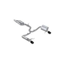 MBRP - MBRP Exhaust pS46183CF MBRP 17-19 VW Golf SportWagen/Alltrack 1.8T T304SS 3in Cat-Back 2.5in Dual Split Rear w/ CF Tips - Image 2