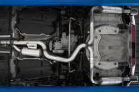 MBRP - MBRP Exhaust pS46183CF MBRP 17-19 VW Golf SportWagen/Alltrack 1.8T T304SS 3in Cat-Back 2.5in Dual Split Rear w/ CF Tips - Image 4