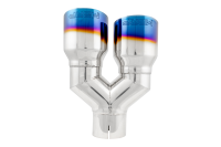 MBRP - MBRP Exhaust pT5171BE MBRP Burnt End Tip 2.5 ID, Dual 3.5 OD Out, 9.5 length, Single wall 304 Stainless Steel - Image 3