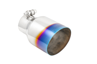 MBRP - MBRP Exhaust pT5176BE MBRP Burnt End Tip 2.5 ID 4 ID Out 6.5 length Single Wall Angle Cut 304 Stainless Steel - Image 2