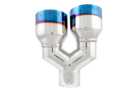 MBRP - MBRP Exhaust pT5177BE MBRP Burnt End Tip 2.5 ID Dual 4 OD Out 9.55 length Single wall 304 Stainless Steel Pass Side - Image 3
