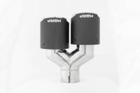 MBRP - MBRP Exhaust pT5177CF MBRP Universal Carbon Fiber Dual Tip 4in OD/2.5in Inlet - Image 2