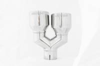 MBRP - MBRP Exhaust pT5178 MBRP Universal T304 SS Dual Tip 4in OD/2.5in Inlet - Image 4