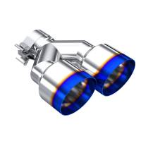 MBRP - MBRP Exhaust pT5178BE MBRP Burnt End Tip 2.5 ID Dual 4 OD Out 9.5 length Single wall 304 Stainless Steel Driver Side - Image 1