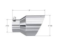 MBRP - MBRP Exhaust pT5187 MBRP Universal T304 Stainless Steel Tip 3on ID / 5in OD Out / 8in Length Angle Cut Dual Wall - Image 3