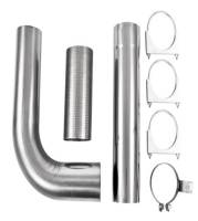 MBRP - MBRP Exhaust pUT8001 MBRP Universal Full Size Pickup Single Stack 5in Kit AL - Image 5