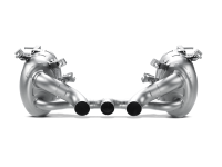 Akrapovic - Akrapovic MTP-FE458H Akrapovic 10-15 Ferrari 458 Italia/458 Spyder Slip-On Line (Titanium) w/ Carbon Tips - Fits 2010-2015 Ferrari 458 Spider, 458 Italia - Image 1