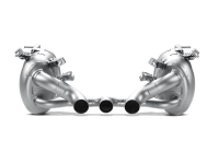 Akrapovic - Akrapovic MTP-FE458H Akrapovic 10-15 Ferrari 458 Italia/458 Spyder Slip-On Line (Titanium) w/ Carbon Tips - Fits 2010-2015 Ferrari 458 Spider, 458 Italia - Image 2